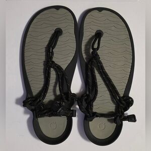 Xero Aqua Cloud Barefoot Sandals Men's Size 11M Vetiver Green Black Trail Hiking